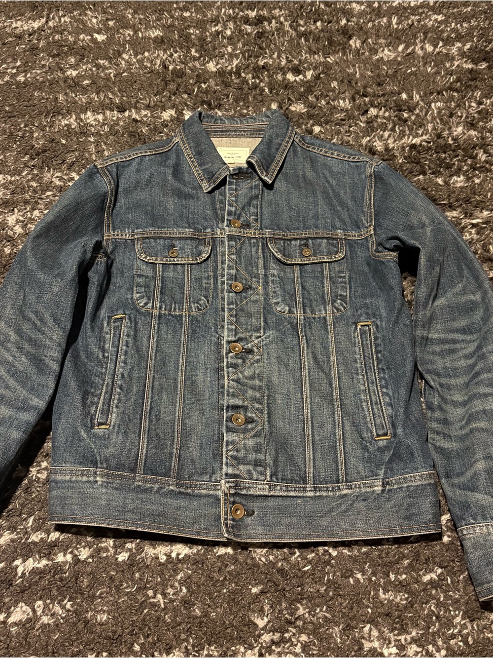 Rag and Bone Men's Blue Denim Jacket - Classic Trucker Style